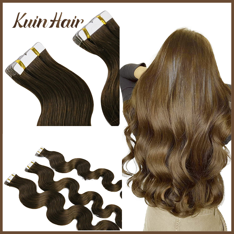 Invisible Tape In Extensions Real Hair - เทปต่อผมแท้แบบ Body Wave Remy ชนิดกาวในตัว มองไม่เห็น