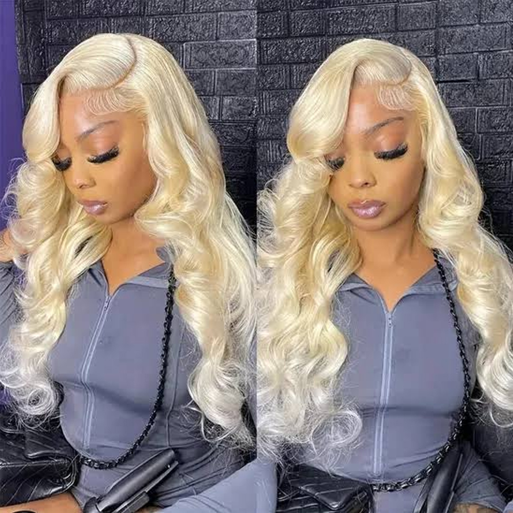 613 Blonde Body Wave Lace Front Wig - วิกผมลูกไม้โปร่งใส HD สีฮันนี่บลอนด์ 613 ขนาด 13x6