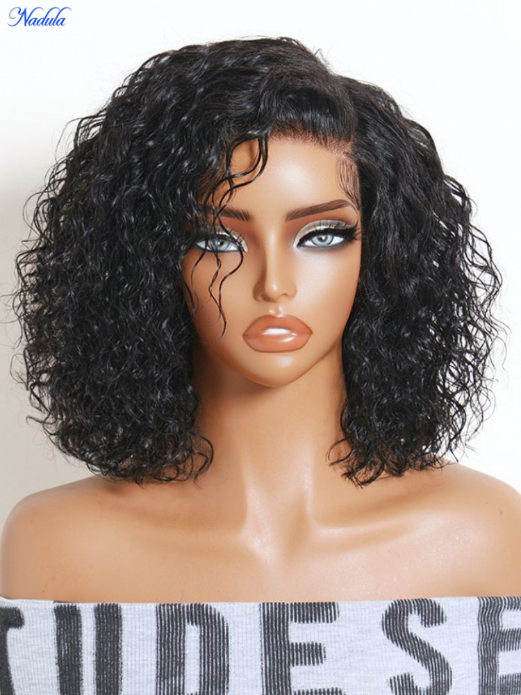 Pre Parted 13X4 Lace Front Bob Wig - วิกผมบ๊อบแบบลูกไม้ด้านหน้า Nadula 13x4 พร้อมผมเบบี้แฮร์ ผมแท้ 100%