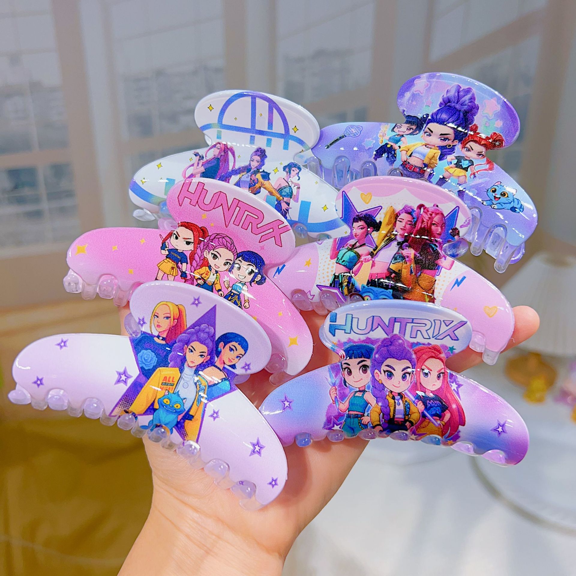 Hair Bundles - 2026 ฮิต ใหม่ กิ๊บติดผมอนิเมะ ลายกลุ่มแม่มดนักล่า กิ๊บหนีบผมพลาสติกน่ารัก