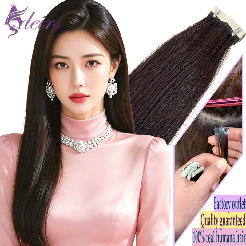 Invisible Tape In Extensions Real Hair - ADEIRS Mini เทปต่อผม 100% มนุษย์ผมธรรมชาติผมเทป Ins
