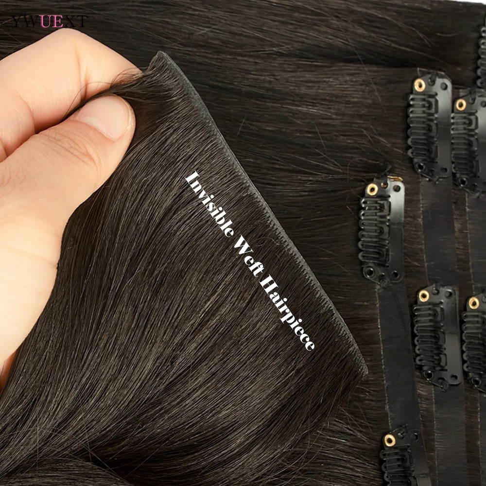 ต่อผมแบบคลิปหนีบ มองไม่เห็นรอย - Seamless Clip In Hair Extensions Human Hair บทวิจารณ์และราคา