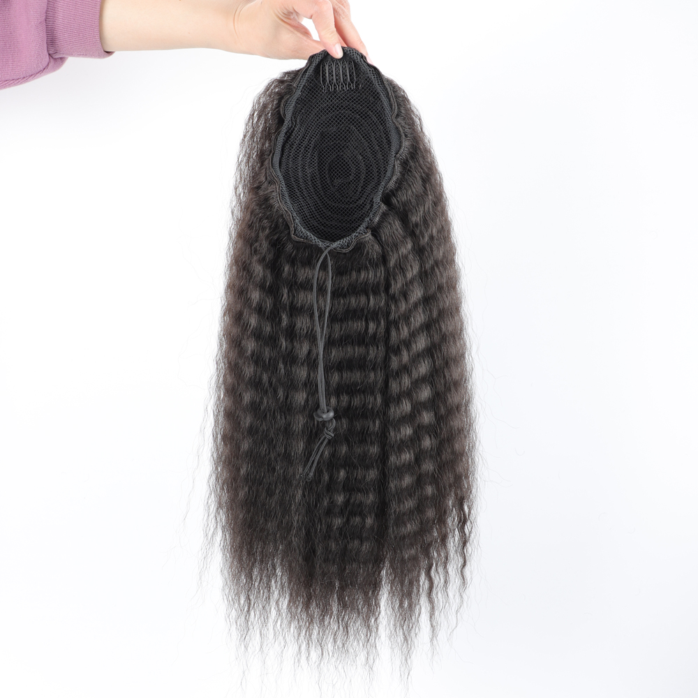 ปลอมสังเคราะห์ Drawstring หางม - Drawstring Afro Curly Puff Ponytail บทวิจารณ์และราคา
