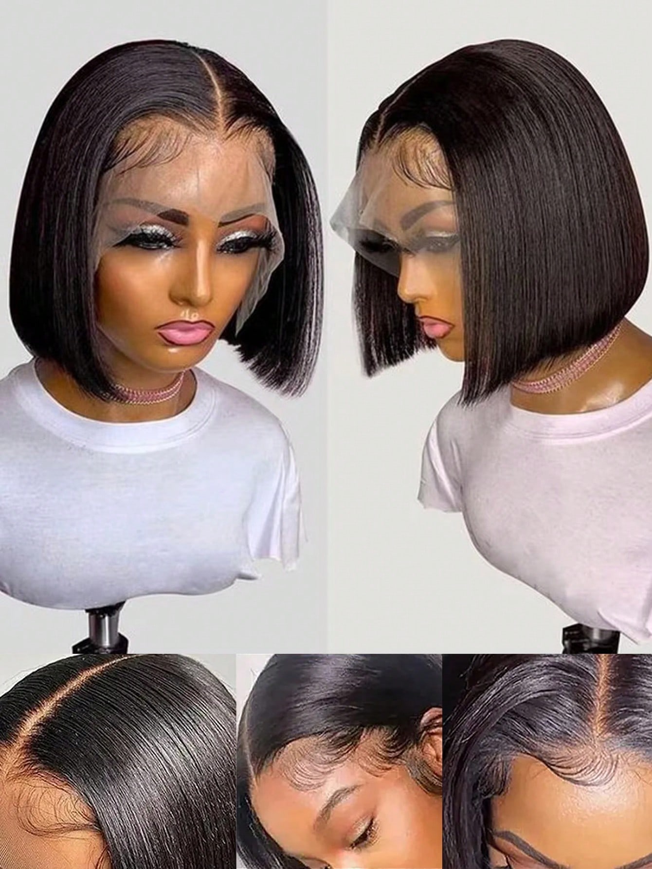 วิกผม Gowik ความหนาแน่น 250% แ - Pre Parted 13X4 Lace Front Bob Wig บทวิจารณ์และราคา