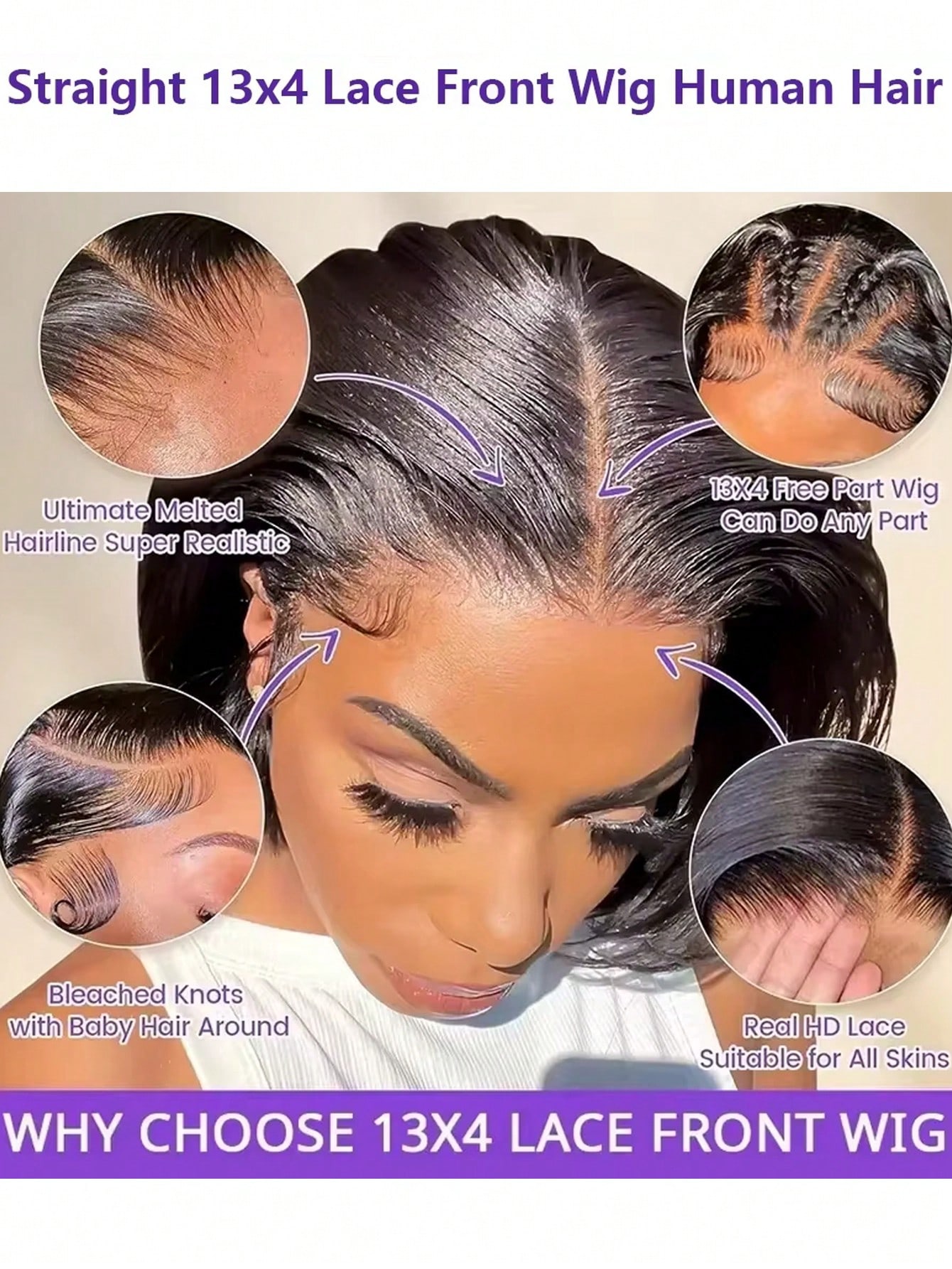 วิกผม Gowik ความหนาแน่น 250% แ - Pre Parted 13X4 Lace Front Bob Wig บทวิจารณ์และราคา