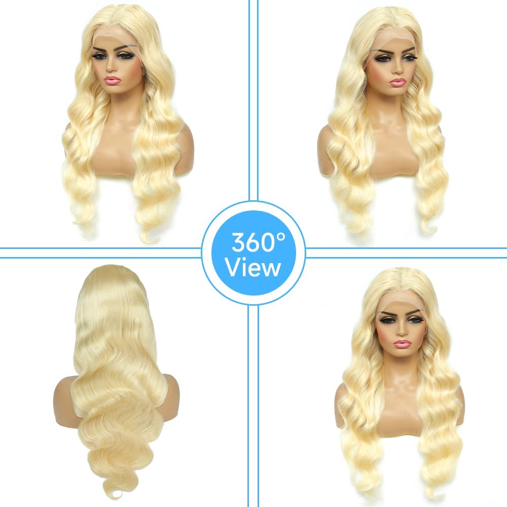 วิกผมหน้าผากลูกไม้ HD 613 ความ - 613 Blonde Body Wave Lace Front Wig บทวิจารณ์และราคา
