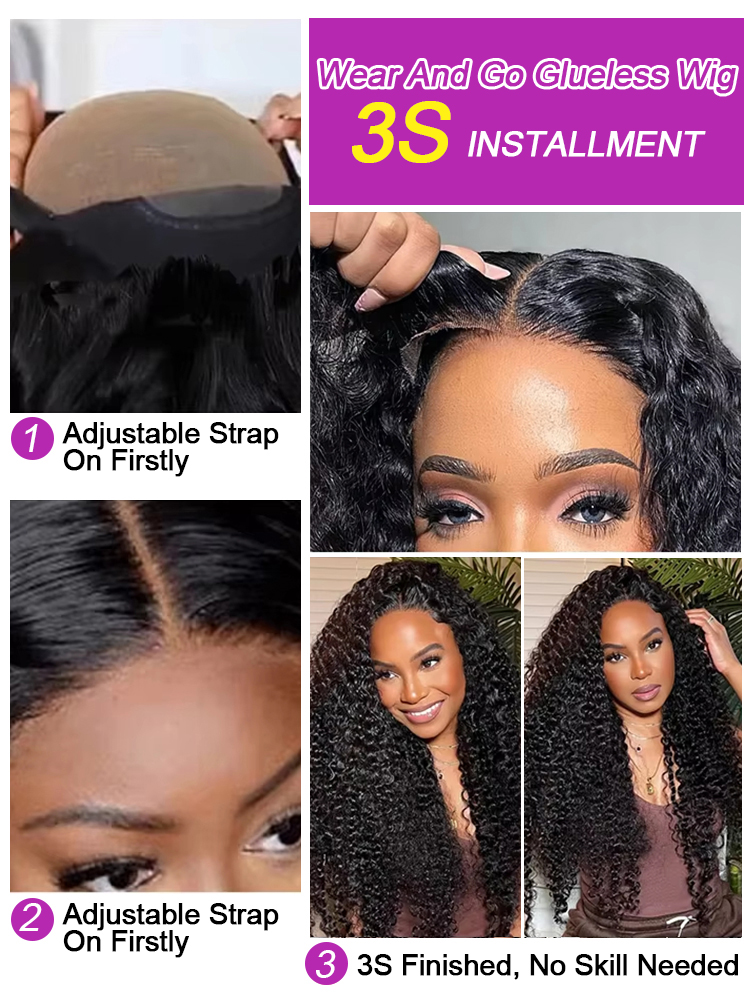 วิกผมลูกไม้ด้านหน้าแบบลอนคลื่น - Water Wave Bulk Human Hair For Braiding บทวิจารณ์และราคา