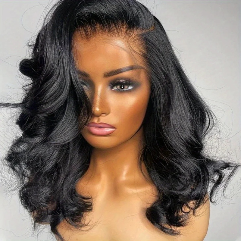 วิกผมบ๊อบสั้นแบบลูกคลื่น 200%  - Glueless Wear And Go Human Hair Wig บทวิจารณ์และราคา