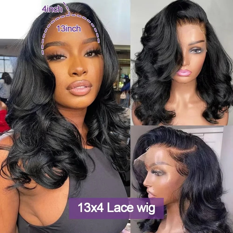 วิกผมบ๊อบสั้นแบบลูกคลื่น 200%  - Glueless Wear And Go Human Hair Wig บทวิจารณ์และราคา