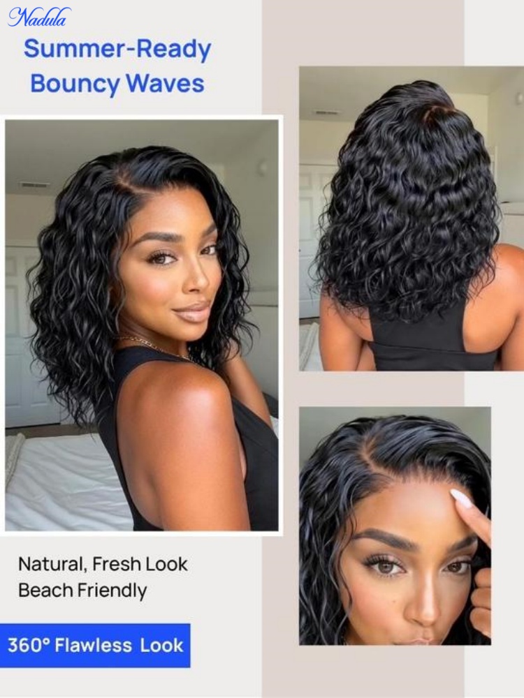 วิกผมบ๊อบแบบลูกไม้ด้านหน้า Nad - Pre Parted 13X4 Lace Front Bob Wig บทวิจารณ์และราคา