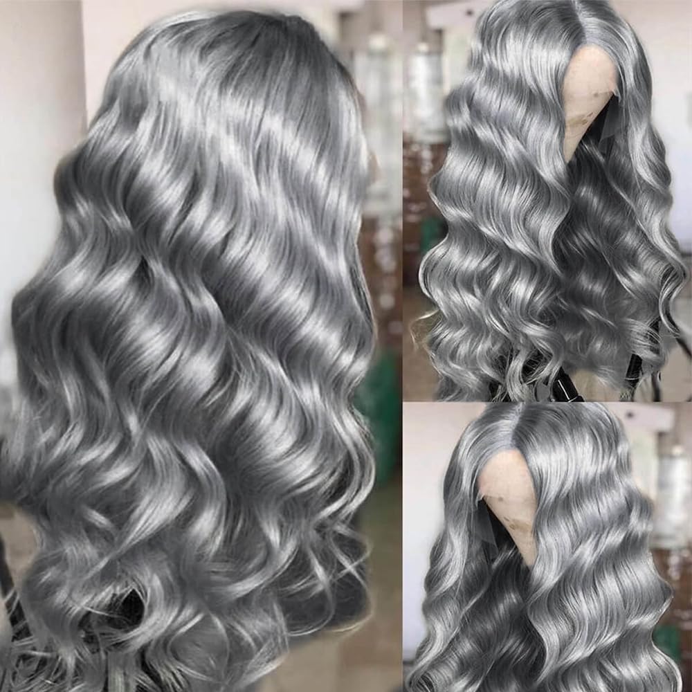 คอสเพลย์ Body Wave สีเทาเงิน 1 - 613 Blonde Body Wave Lace Front Wig บทวิจารณ์และราคา