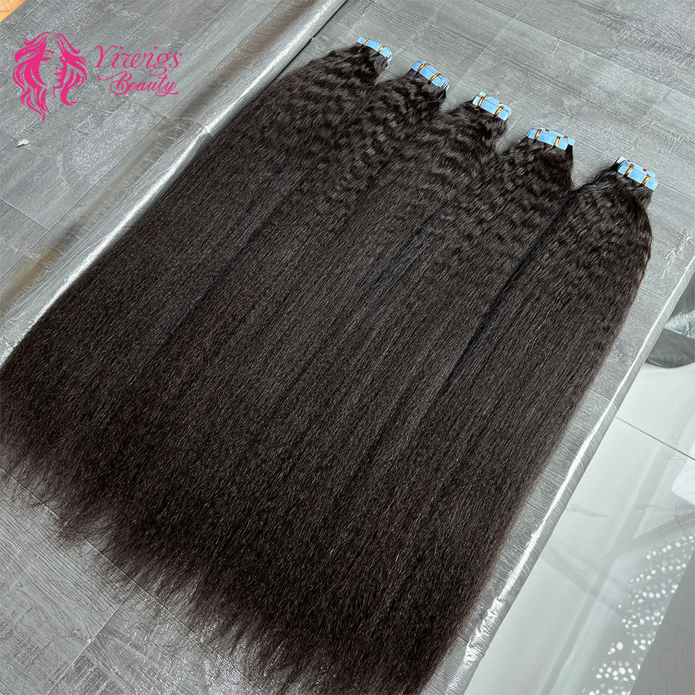 เทปต่อผมตรงแบบติดแนบ 40 ชิ้น 1 - Invisible Tape In Extensions Real Hair บทวิจารณ์และราคา