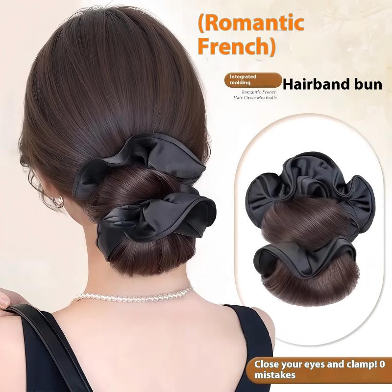 ผมปลอมทรงดัดงอแบบไม่ต้องใช้เคร - Claw Clip Messy Bun Hair Piece บทวิจารณ์และราคา