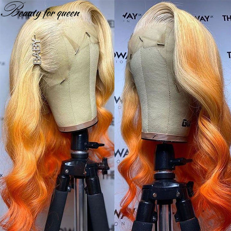 วิกผมลูกไม้โปร่งใสสีส้ม รุ่น G - 613 Blonde Body Wave Lace Front Wig บทวิจารณ์และราคา