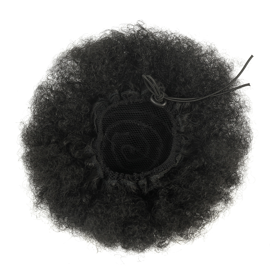 ผมปลอมแบบ Afro Puff รวบหางม้า  - Drawstring Afro Curly Puff Ponytail บทวิจารณ์และราคา