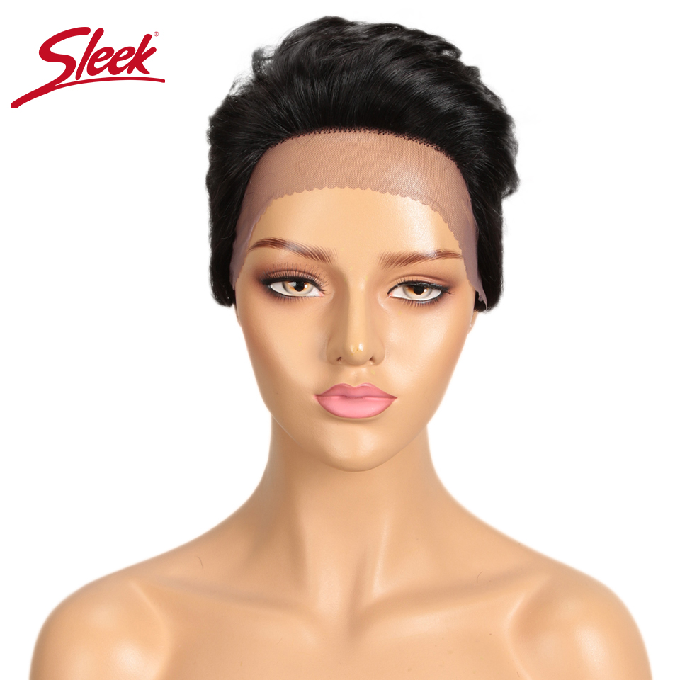 วิกผมสั้นทรงบ็อบลูกไม้ด้านหน้า - Short Pixie Cut Wig Human Hair Cheap บทวิจารณ์และราคา
