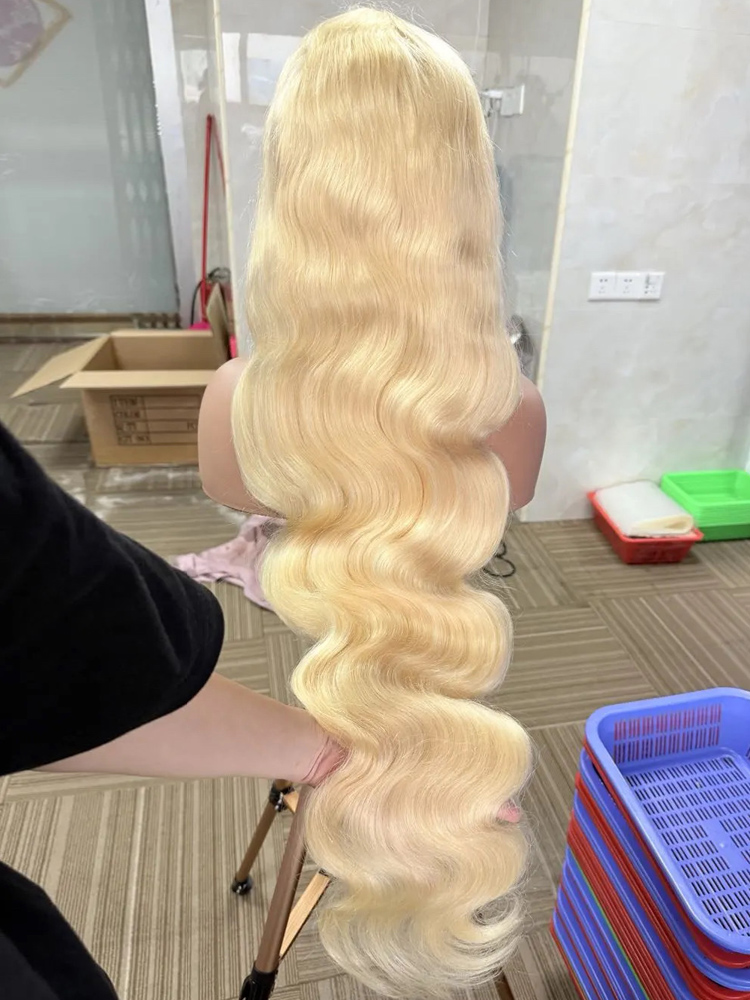 วิกผมมนุษย์สีฮันนี่บลอนด์ 613  - 613 Blonde Body Wave Lace Front Wig บทวิจารณ์และราคา