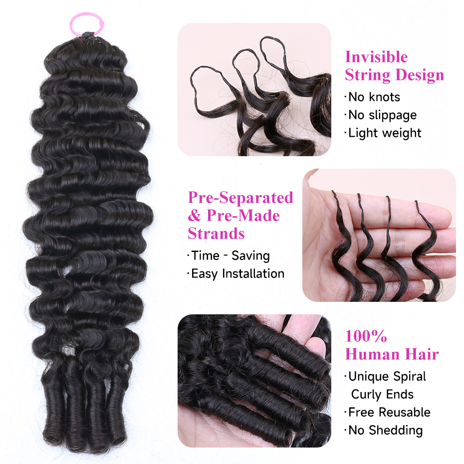 ผมมนุษย์แท้ 100% แบบถักโครเชต์ - Hair Bundles บทวิจารณ์และราคา