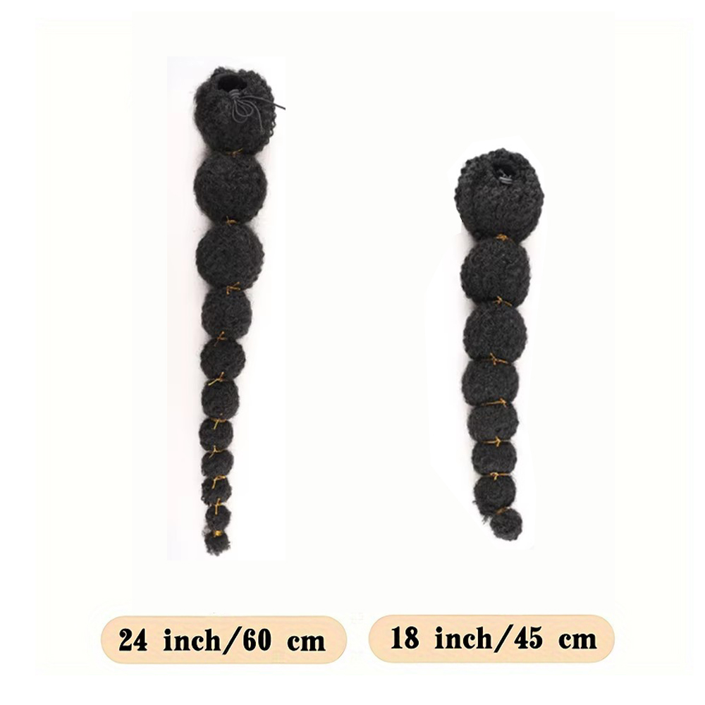 ผมต่อหางม้าแอฟโฟรพัฟแบบหยิกสำห - Drawstring Afro Curly Puff Ponytail บทวิจารณ์และราคา