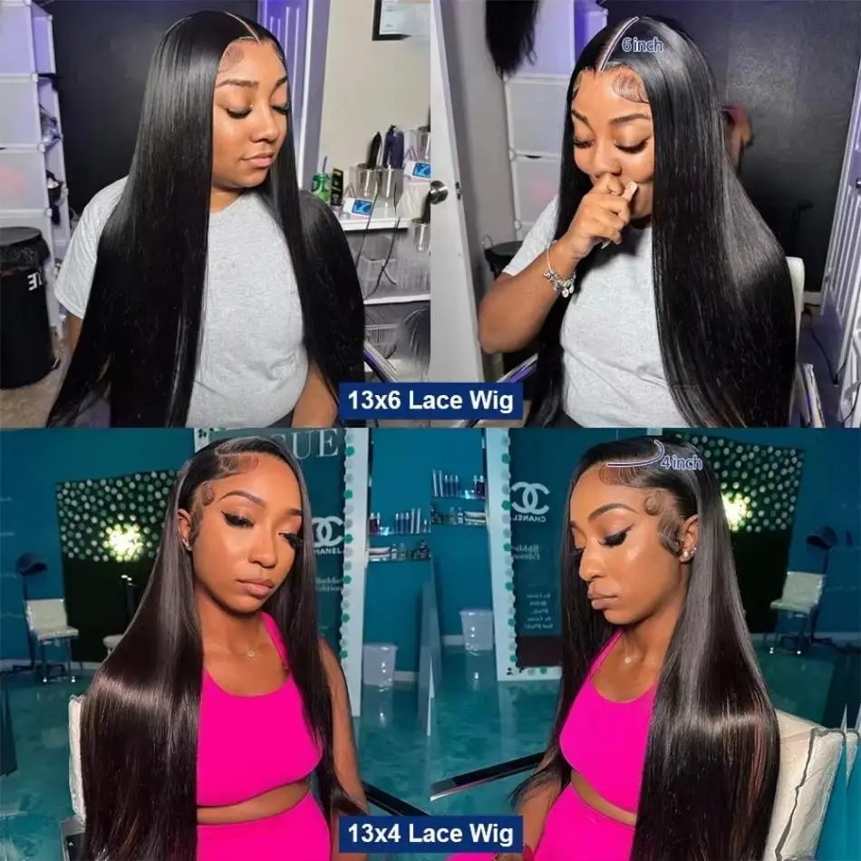 วิกผมตรงจากผมแท้ 40 นิ้ว ความห - Hd Lace Frontal Wig Human Hair Pre Plucked บทวิจารณ์และราคา