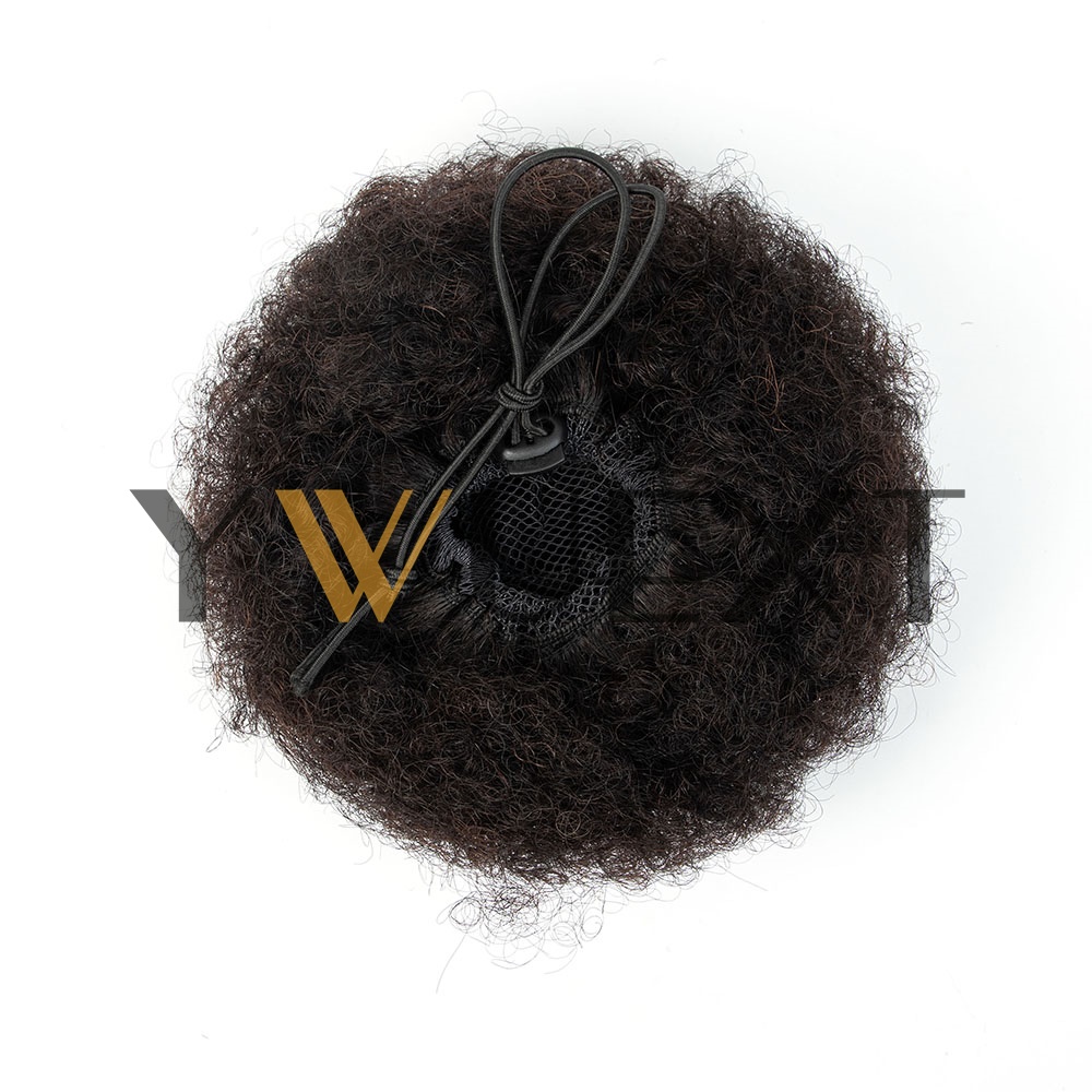 ผมหางม้าแบบ Afro Puff ขนาด 4-6 - Drawstring Afro Curly Puff Ponytail บทวิจารณ์และราคา