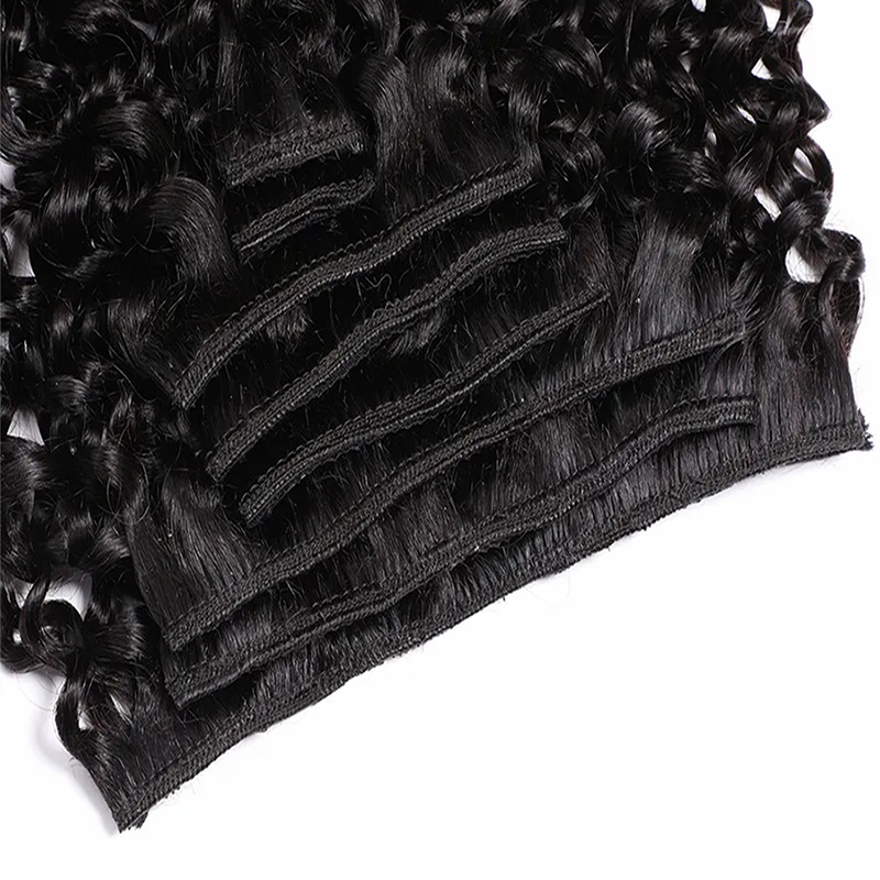 Afro Human Hair คลิปในส่วนขยาย - Seamless Clip In Hair Extensions Human Hair บทวิจารณ์และราคา