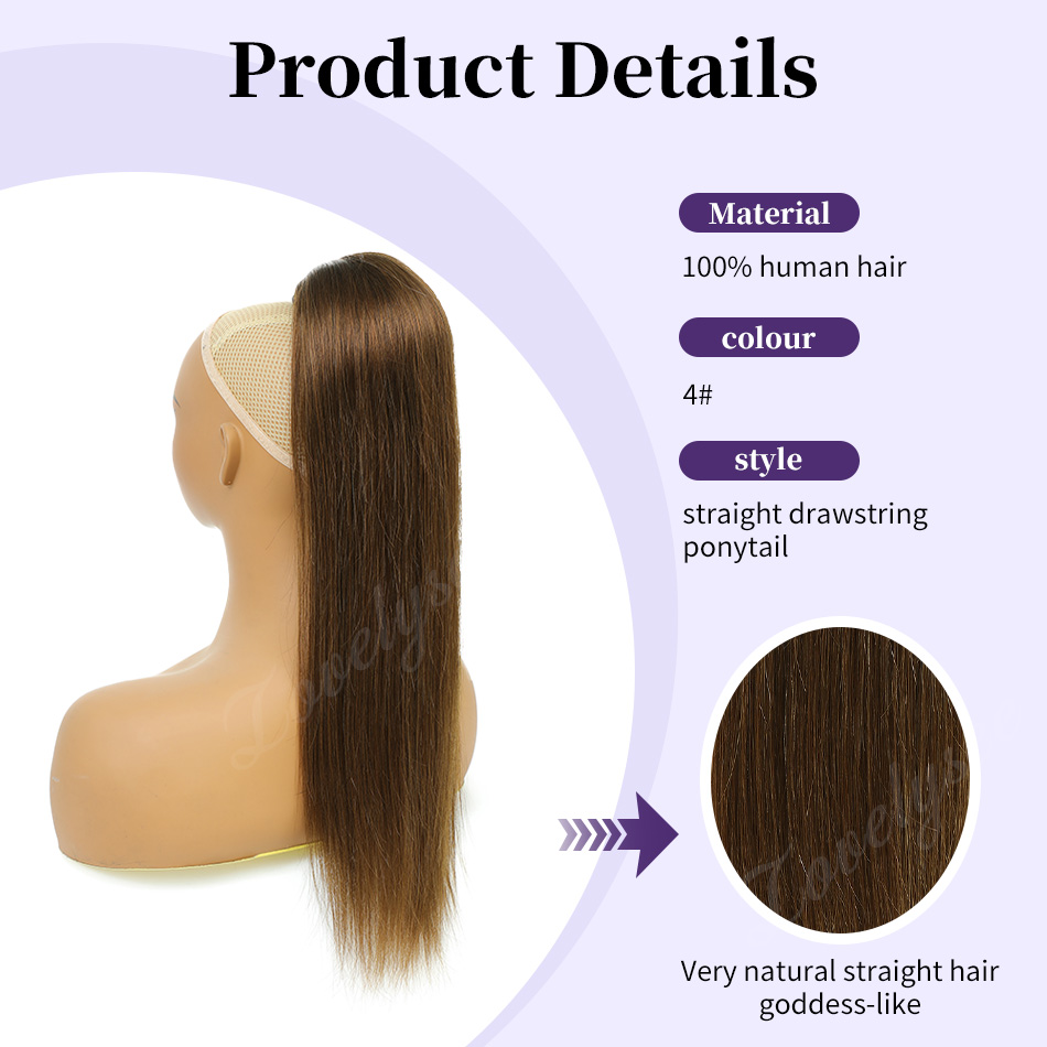 ผมหางม้าแบบสั้น 14-18 นิ้ว แบบ - Seamless Clip In Hair Extensions Human Hair บทวิจารณ์และราคา
