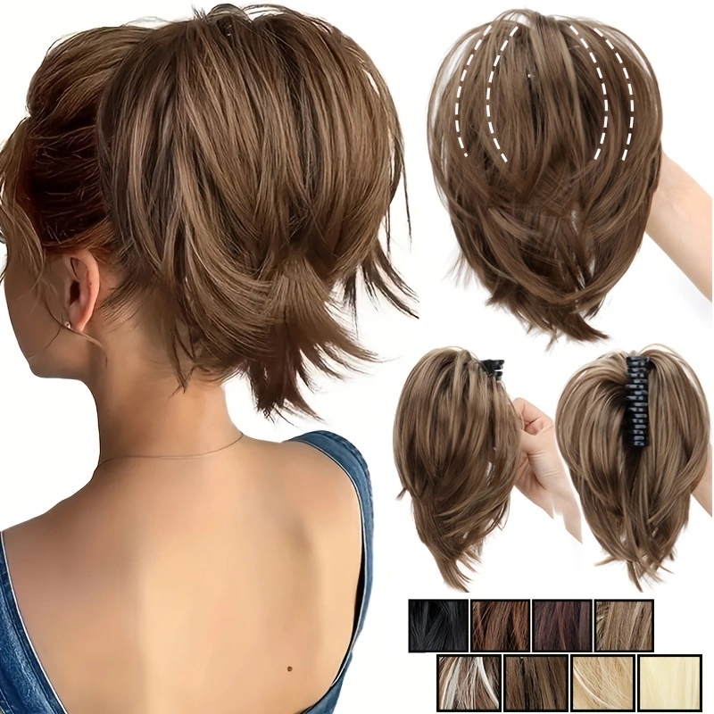 WIGSIN สังเคราะห์ Messy Bun ผม - Claw Clip Messy Bun Hair Piece บทวิจารณ์และราคา