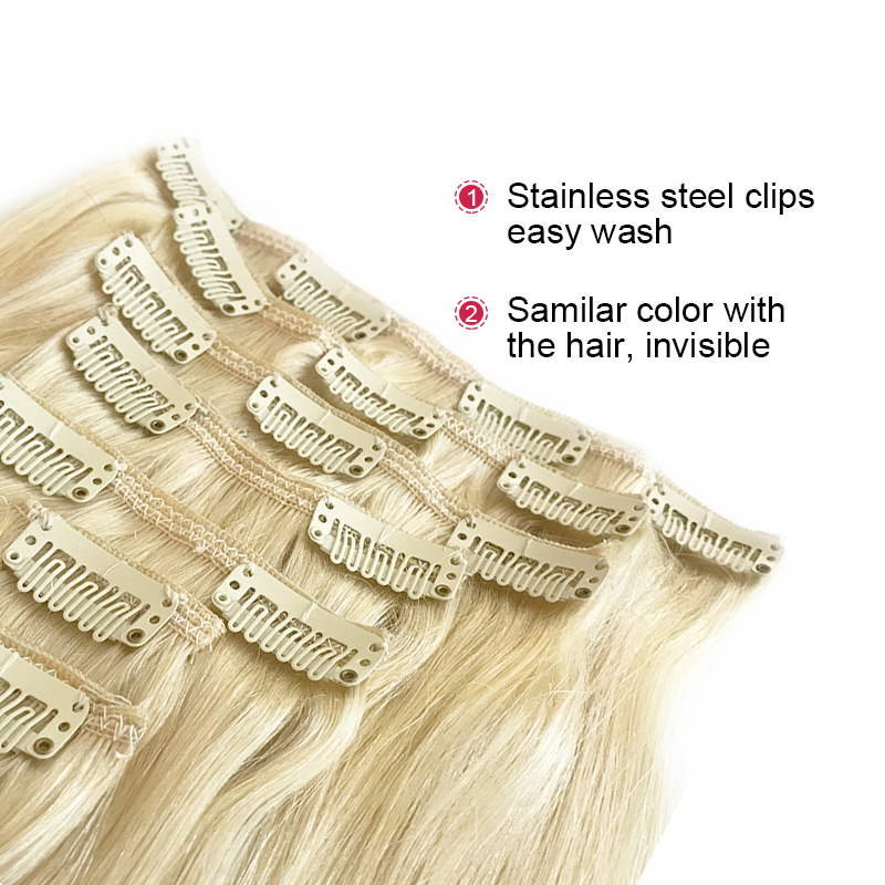 อลิ ควีน ชุดต่อผมแบบคลิป 7 ชิ้ - Seamless Clip In Hair Extensions Human Hair บทวิจารณ์และราคา