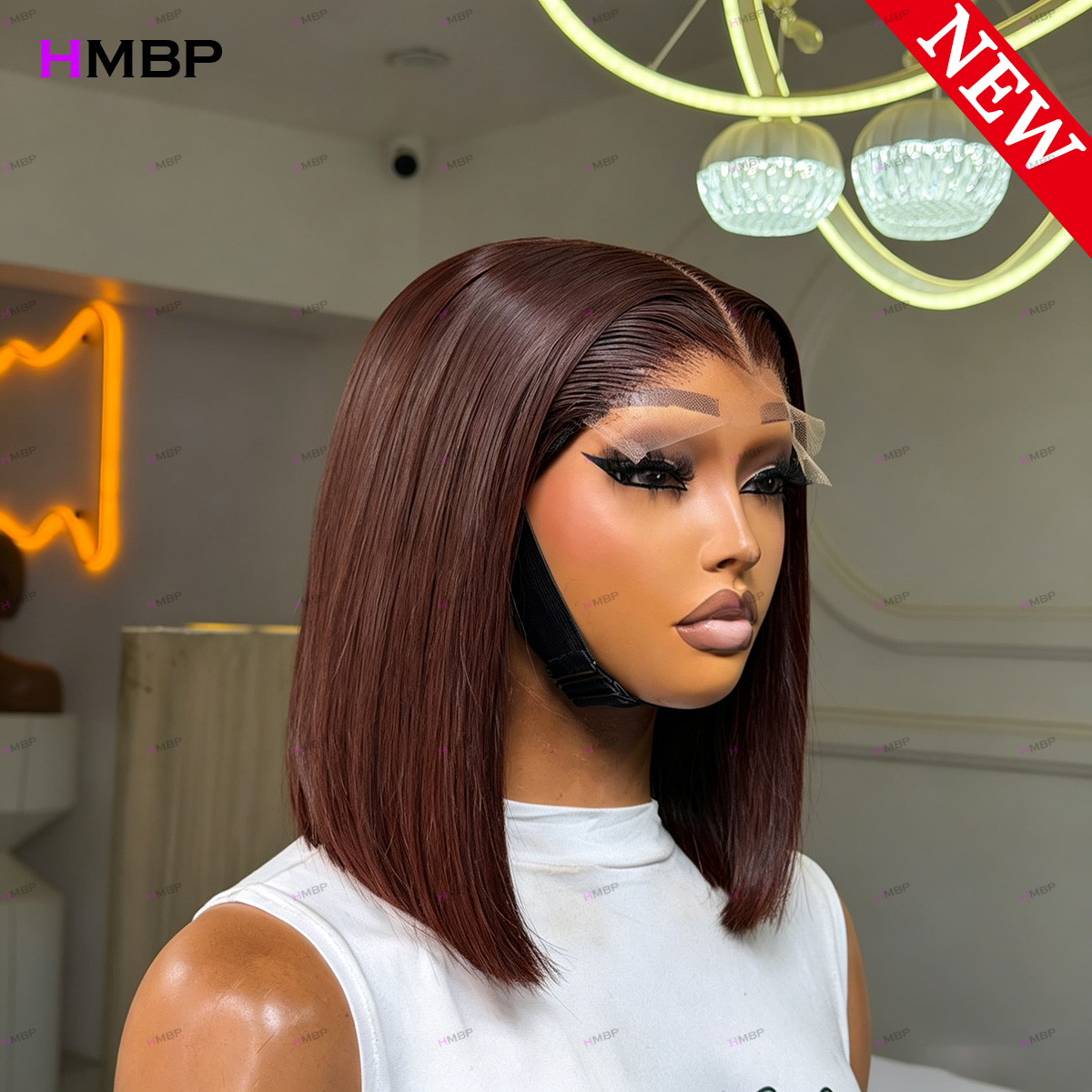 # วิกผมบ๊อบตรงสีน้ำตาลเข้ม 33  - Glueless Wear And Go Human Hair Wig บทวิจารณ์และราคา