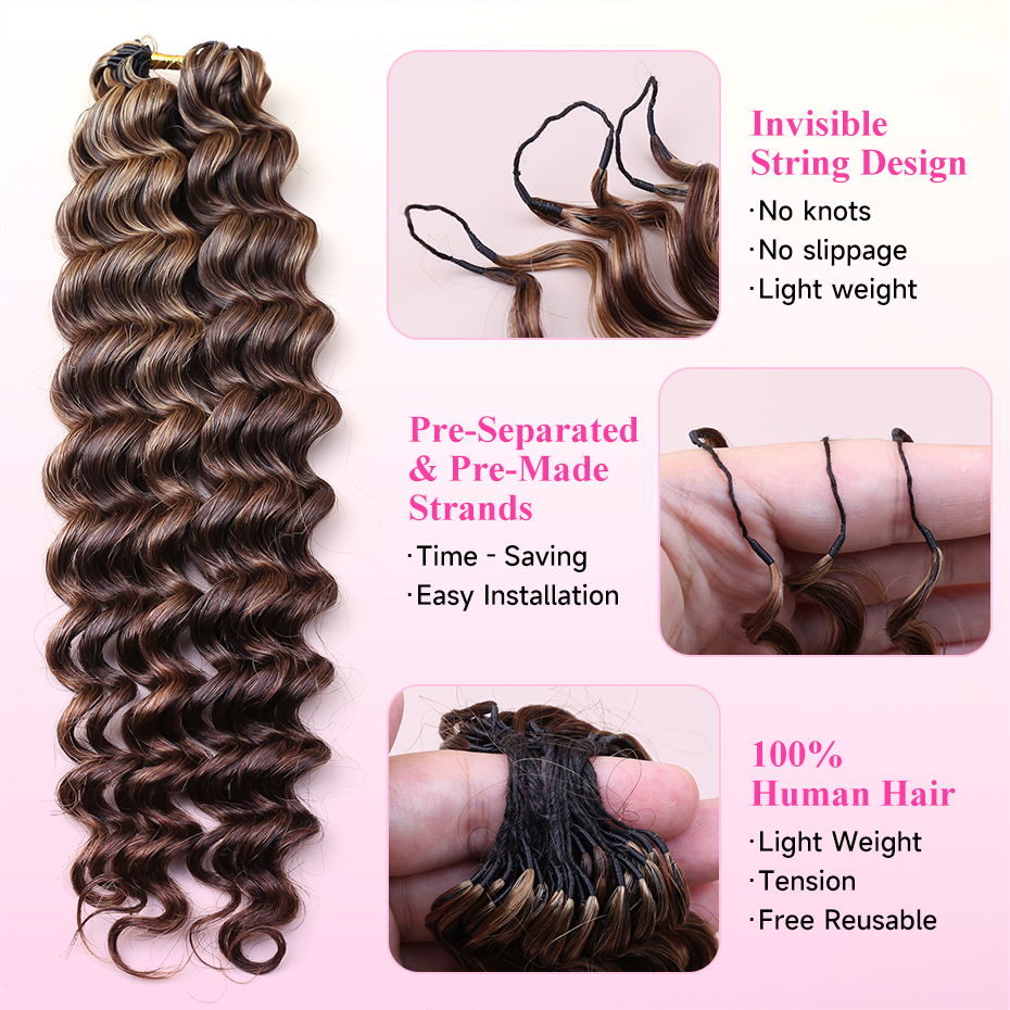 ผมถักโครเชต์แบบมีขนนก Miracle  - Hair Bundles บทวิจารณ์และราคา