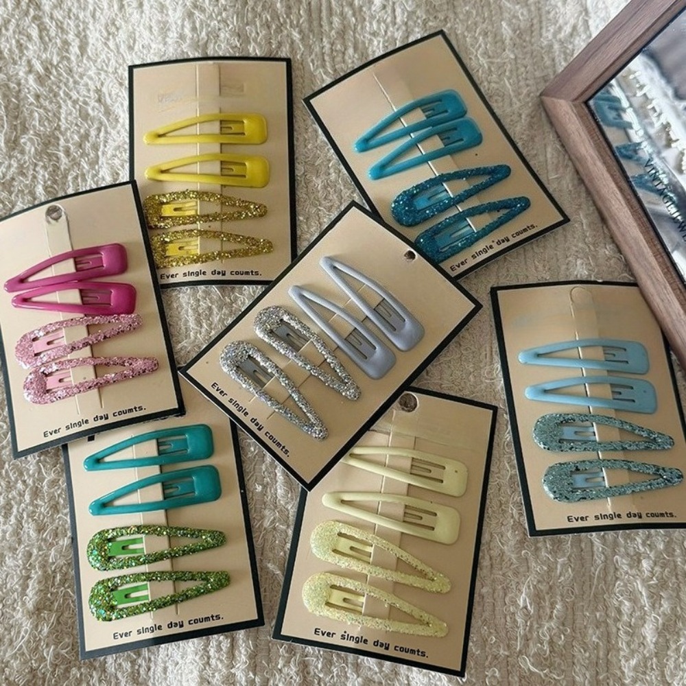 กิ๊บติดผมทรงหยดน้ำสไตล์เกาหลี  - Hair Clips บทวิจารณ์และราคา