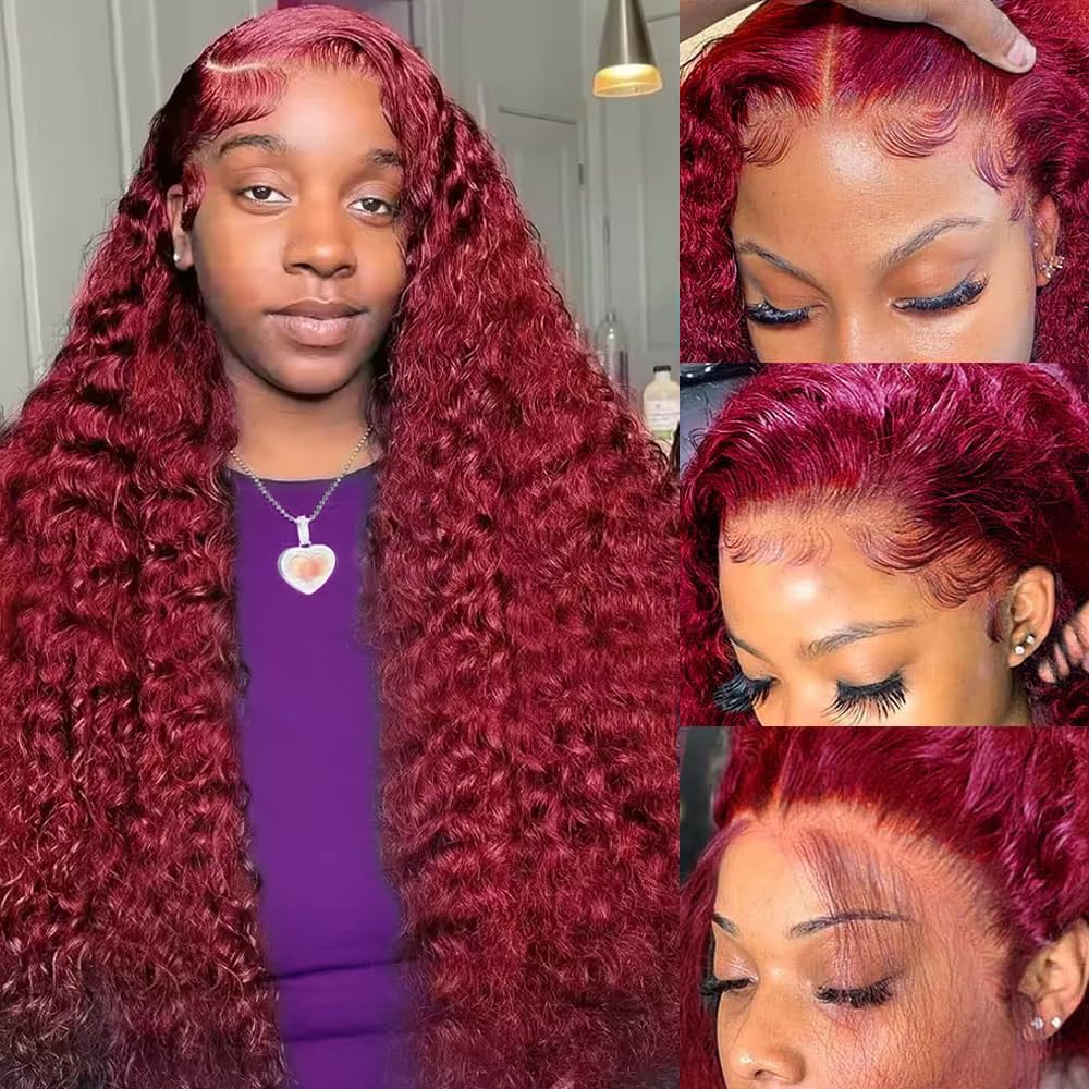 วิกผมแท้สีเบอร์กันดี 200 ดีนซิ - Human Hair Wigs บทวิจารณ์และราคา