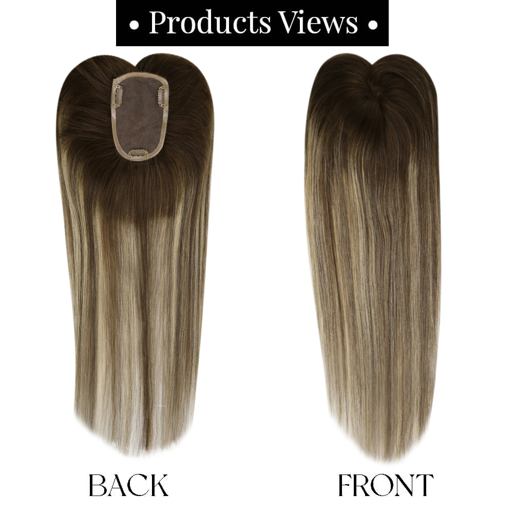 Ugeat ผม Topper ผมมนุษย์ธรรมชา - Invisible Tape In Extensions Real Hair บทวิจารณ์และราคา